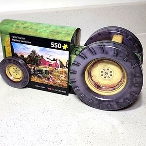 550 Piece Puzzle in A Tractor Collectible Tin by Eurographics. New